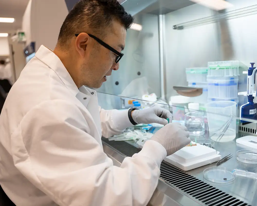 image of Matthew in the lab