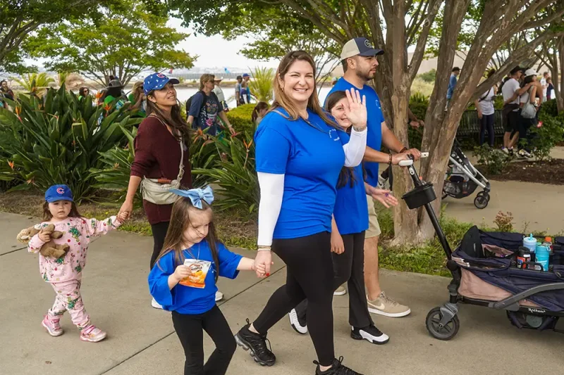 team members at the CCF Walk