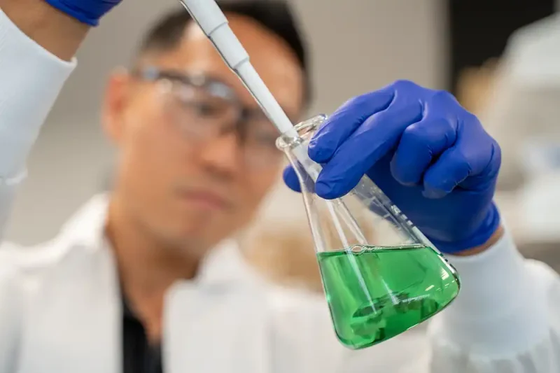 image of a man working in the lab